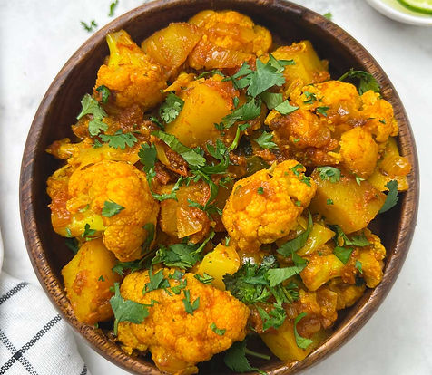 Potatoes and Cauliflower Curry